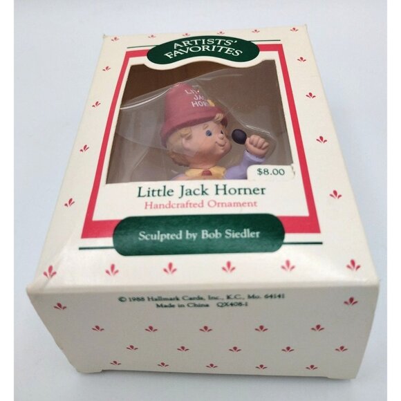 Little Jack Horner Hallmark Keepsake Ornament 1988 Bob Siedler Boxed Christmas - Picture 5 of 8